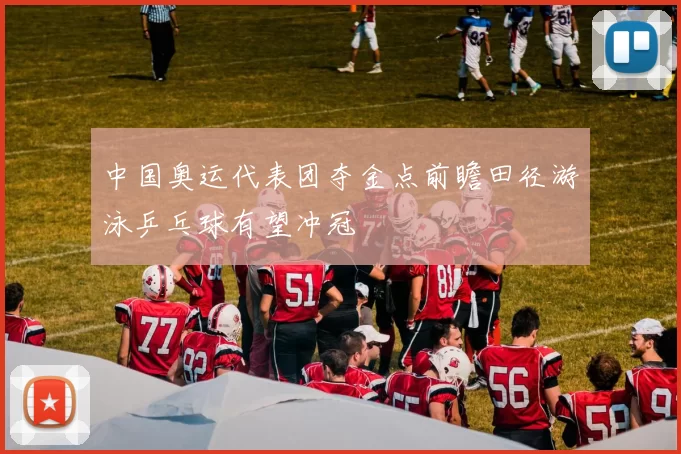 中国奥运代表团夺金点前瞻田径游泳乒乓球有望冲冠